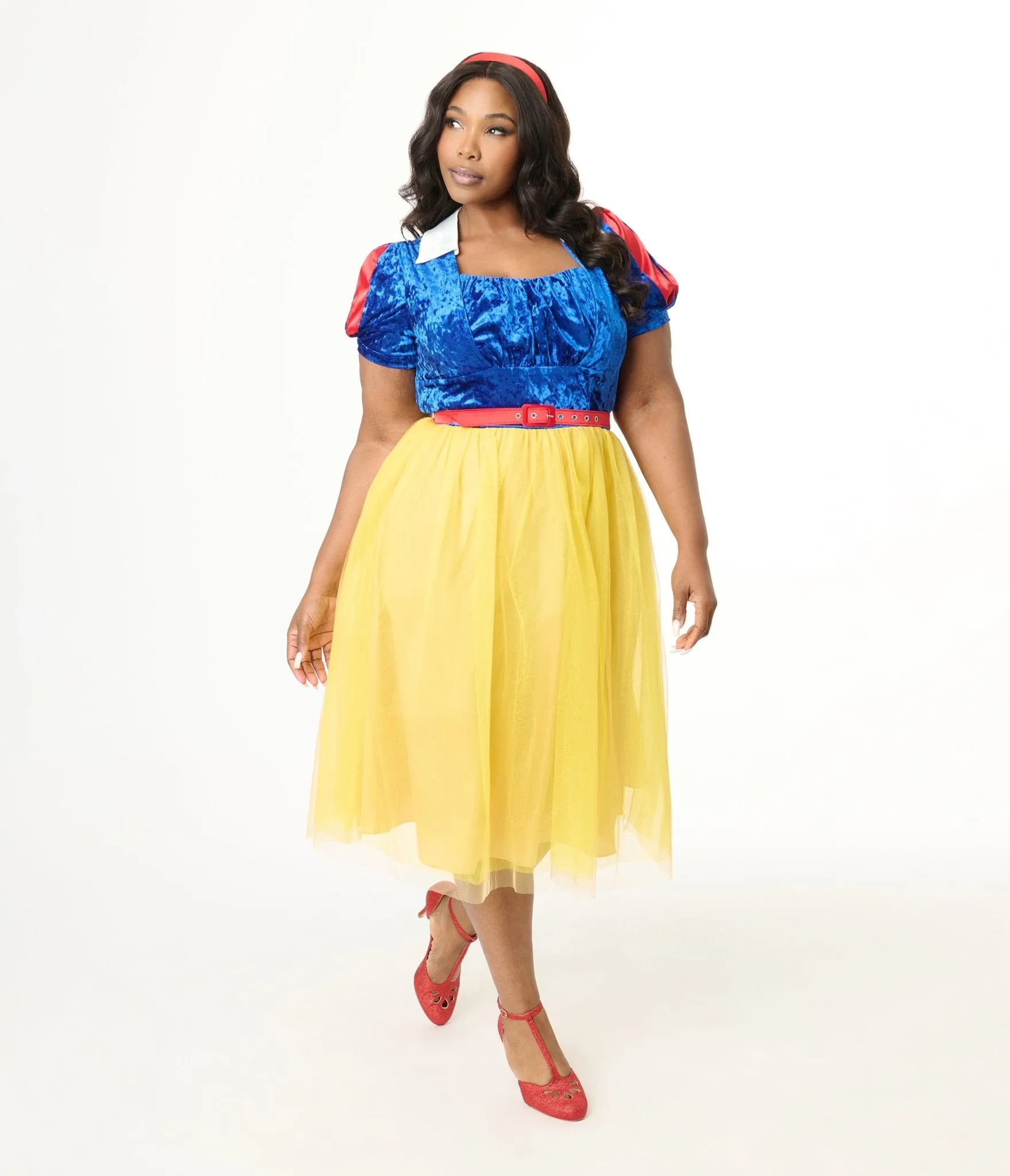 Disney's Snow White Collection by Unique Vintage Plus Size Iconic Snow White Swing Dress