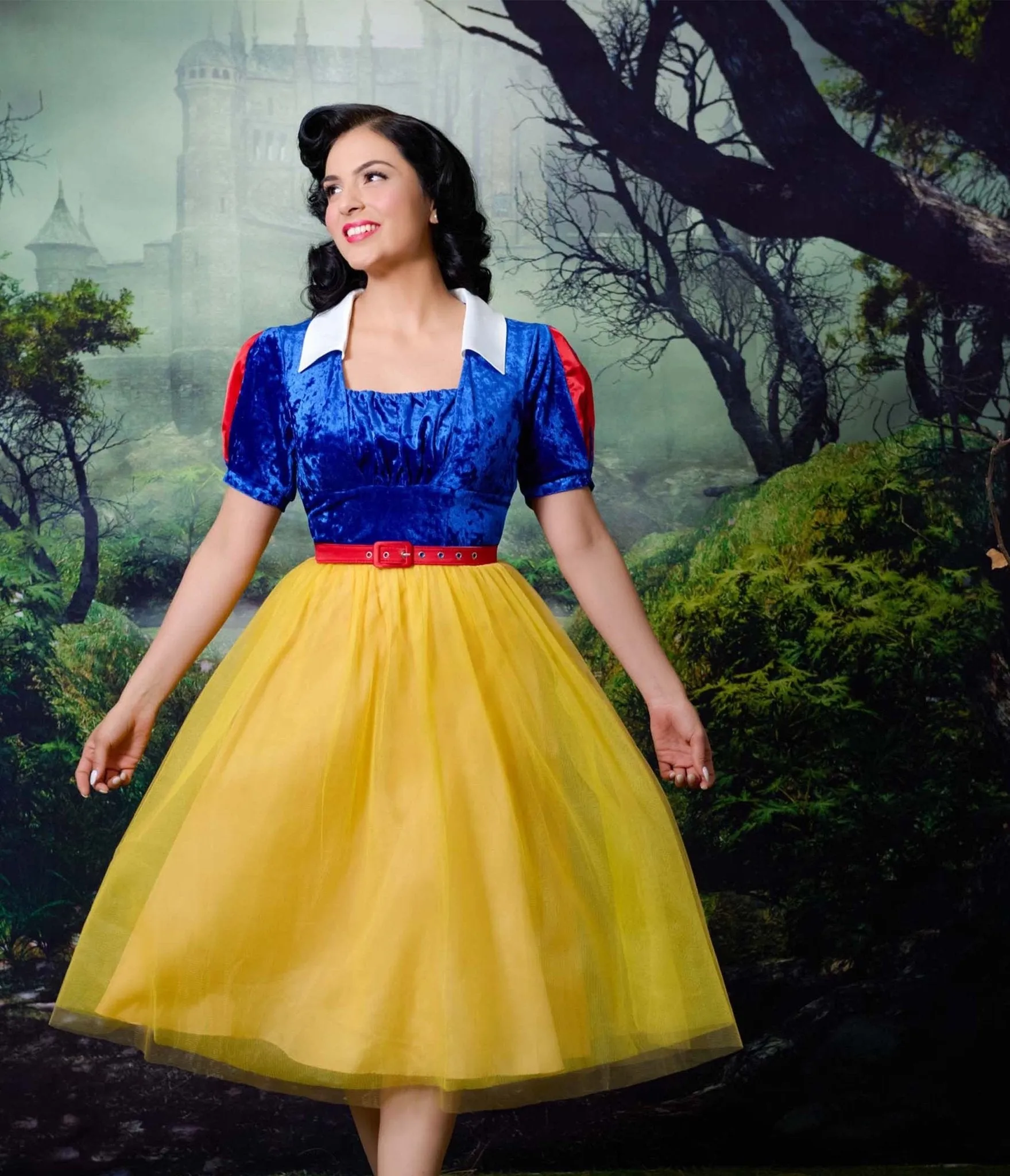 Disney's Snow White Collection by Unique Vintage Plus Size Iconic Snow White Swing Dress