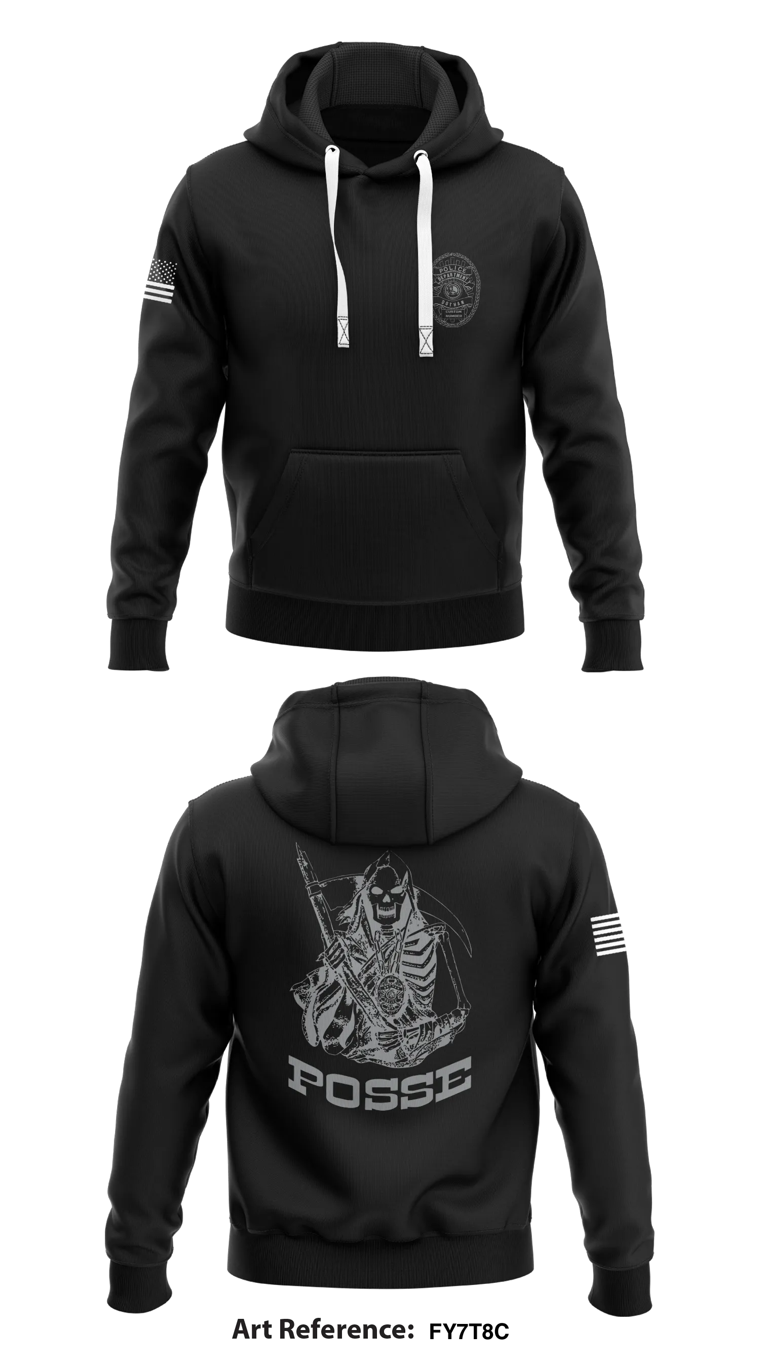 Dothan Narcotics Division   Core Men's Hooded Performance Sweatshirt - Fy7T8C