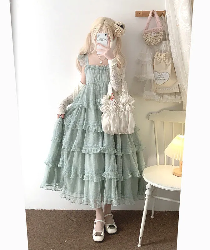 Dotted Lace Cake Dress UB99184
