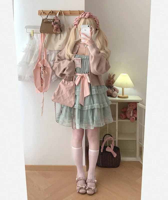 Dotted Lace Cake Dress UB99184