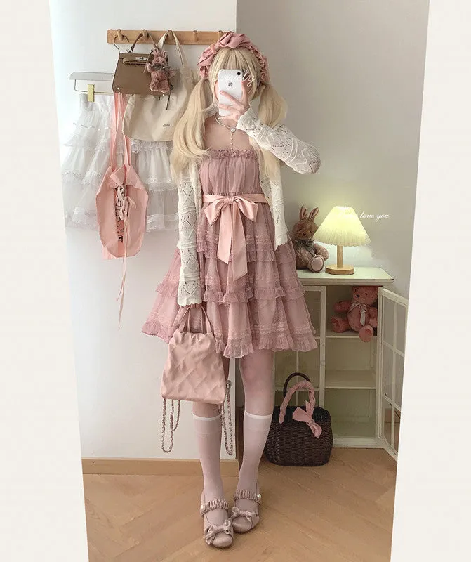 Dotted Lace Cake Dress UB99184