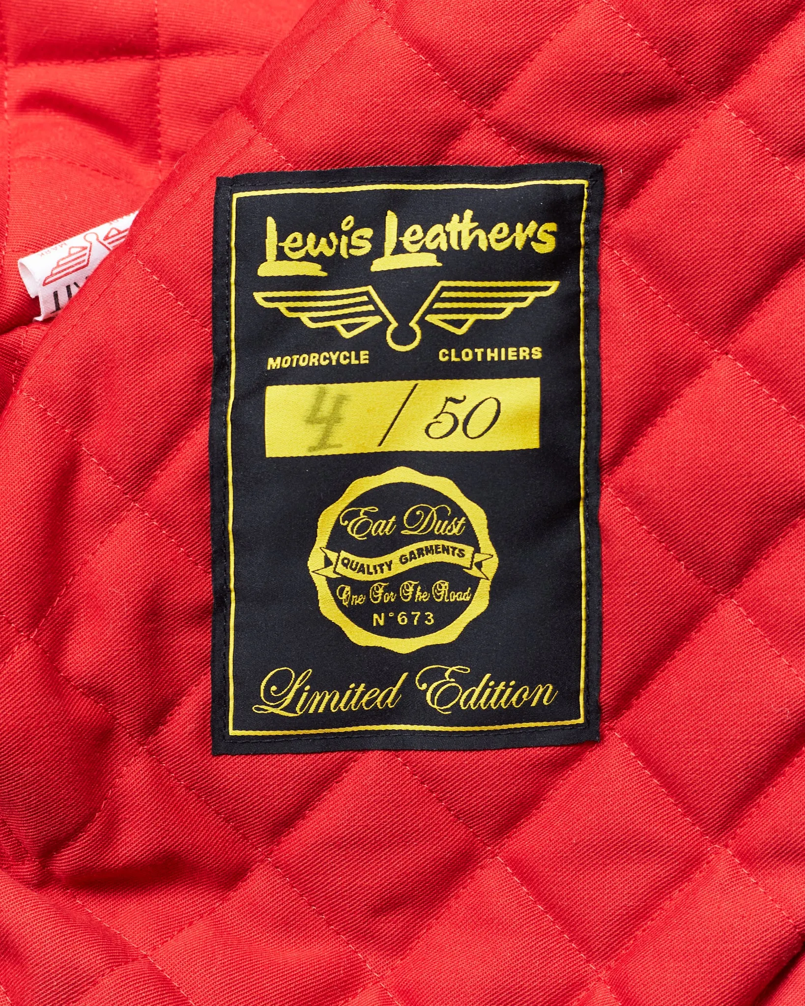 Eat Dust x Lewis Leather Limited Edition Jacket Size 44