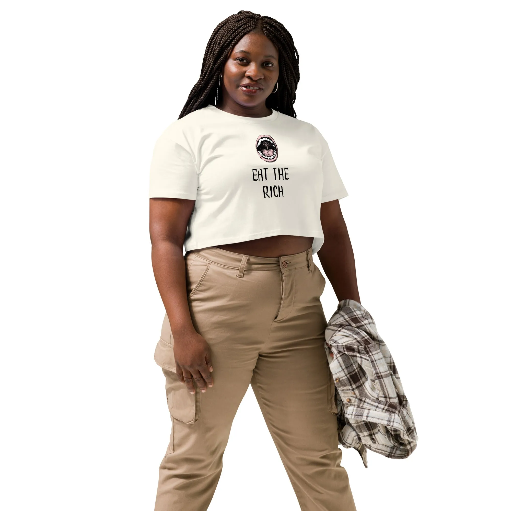 Eat the Rich - Boxy Cropped Tee