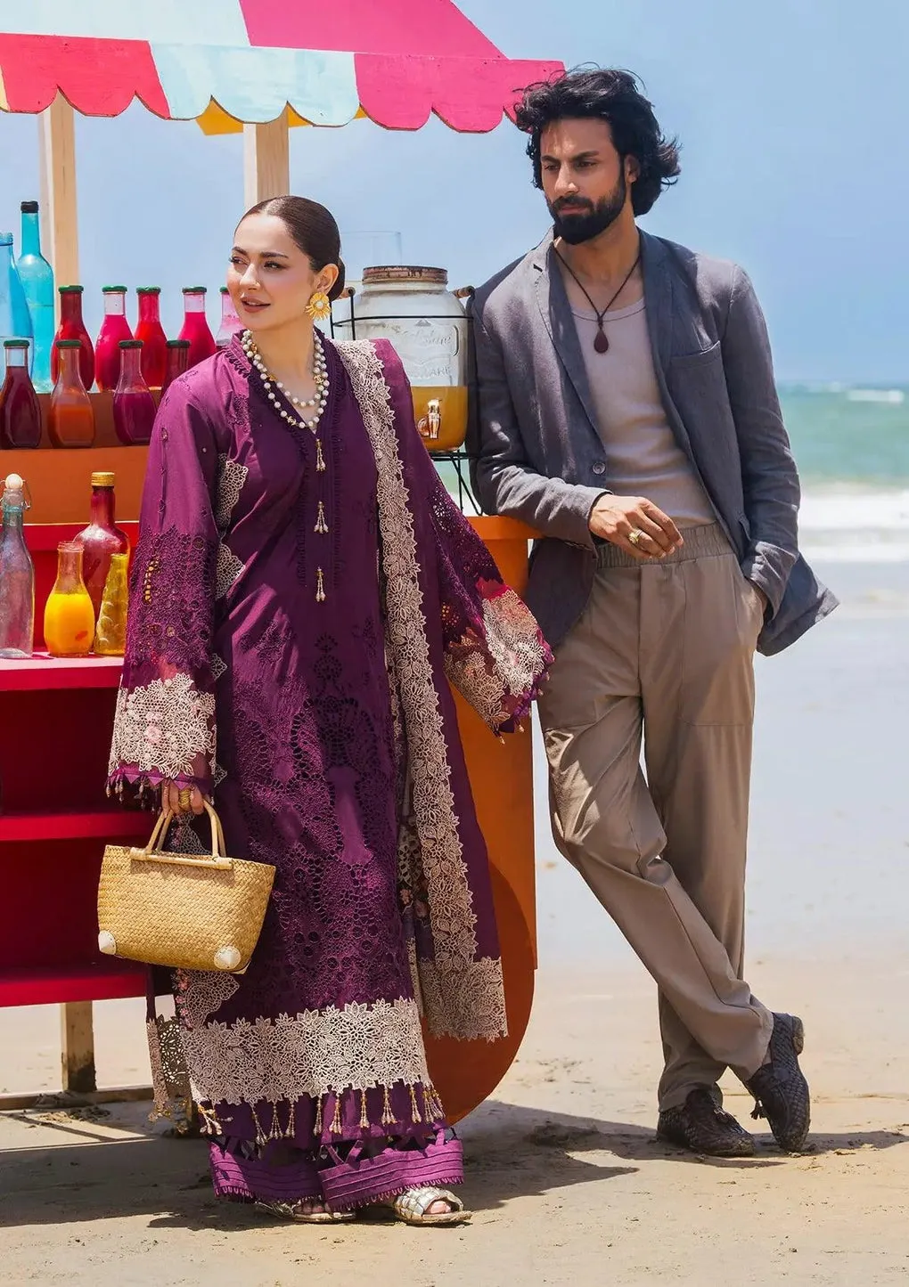 ELAF | HAI KUCH" FESTIVE LAWN 2024 | EHK-06 Hania