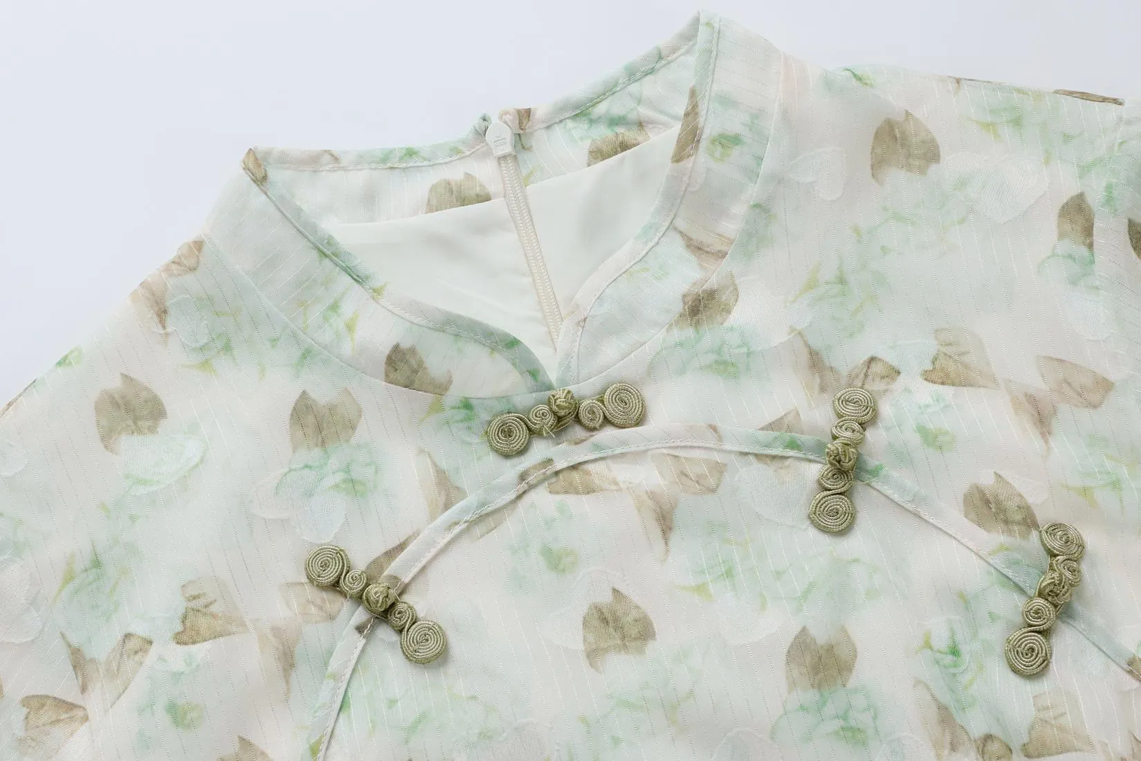 Elegant A-line Dress with Full Floral Print for Women