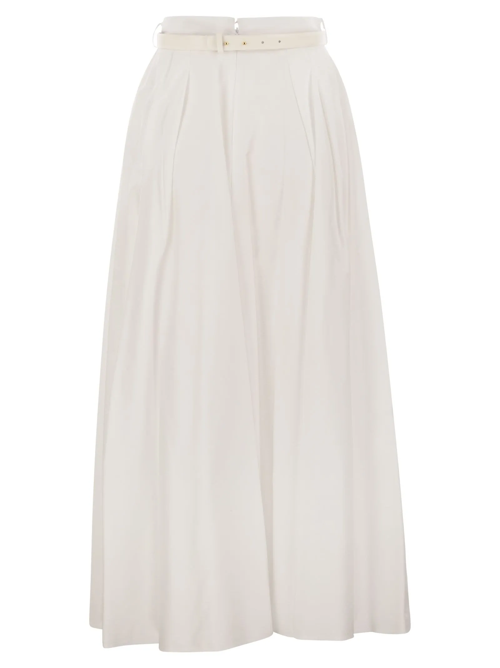 Elisabetta franchi satin kjol med bälte