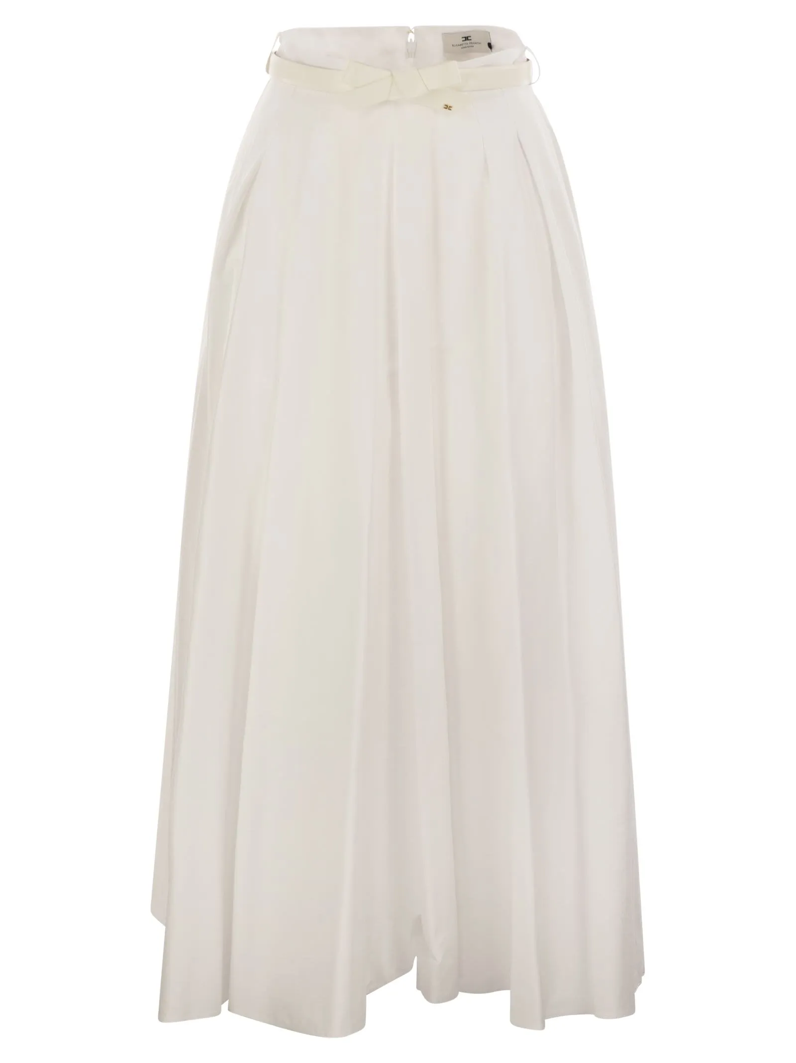 Elisabetta franchi satin kjol med bälte