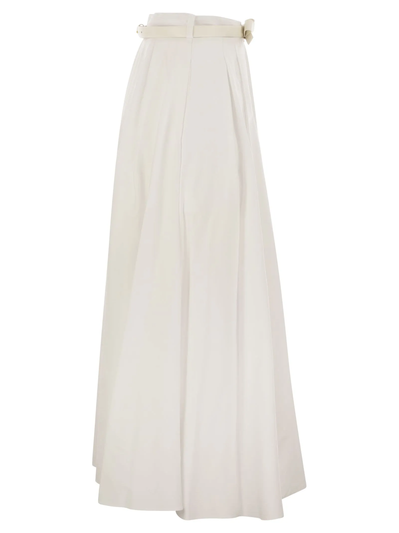 Elisabetta franchi satin kjol med bälte