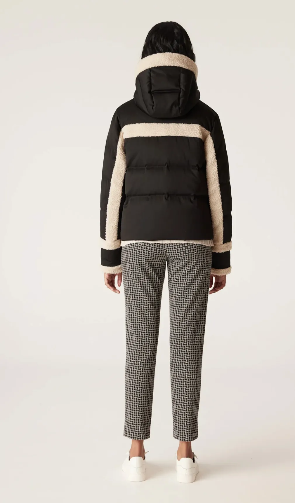 Elke Shearling Puffer | Black