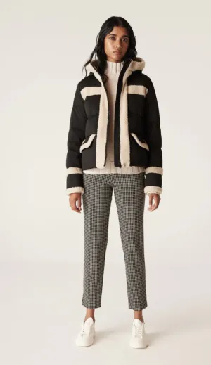 Elke Shearling Puffer | Black