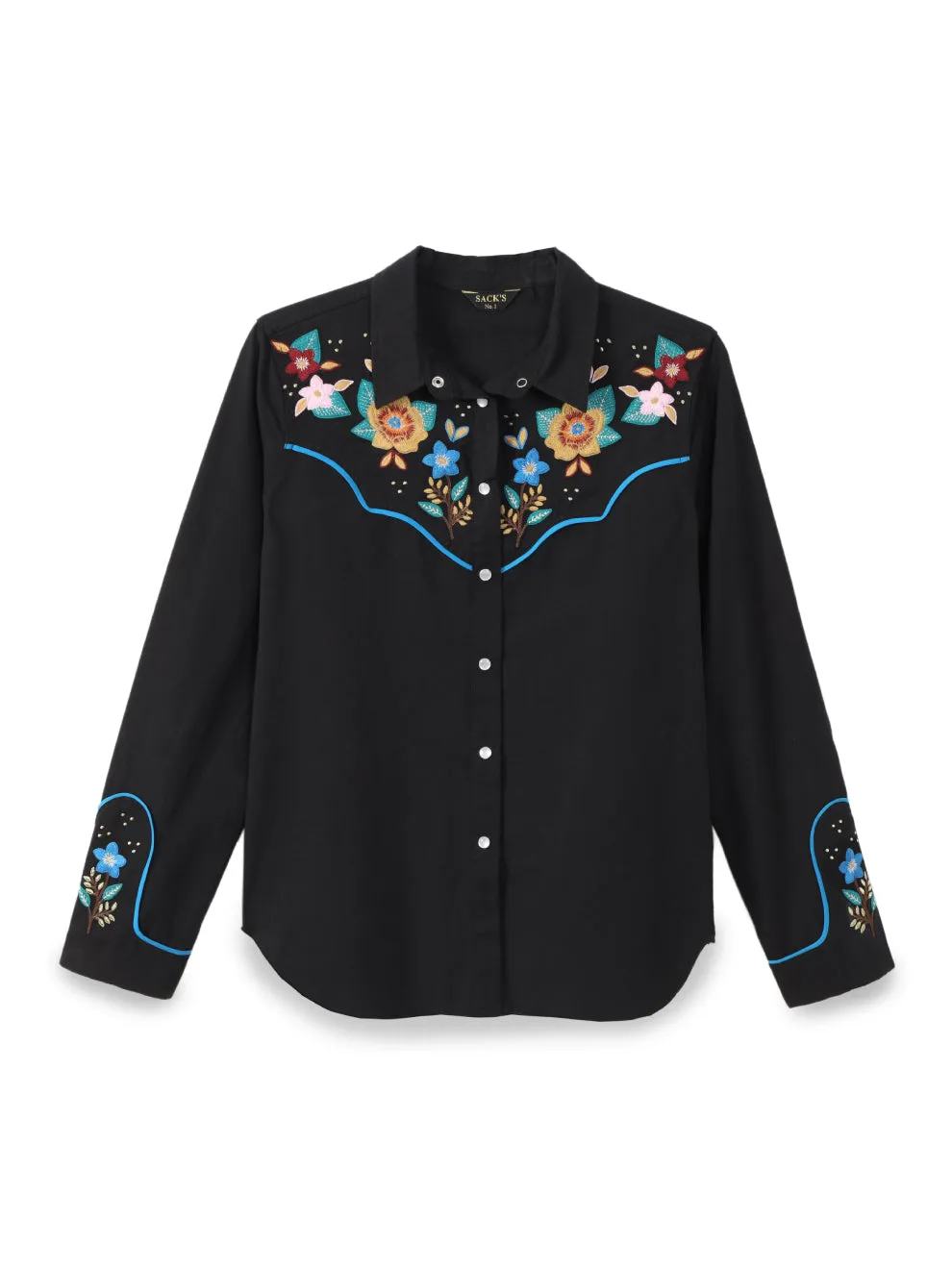 Embroidered Button-up Shirt