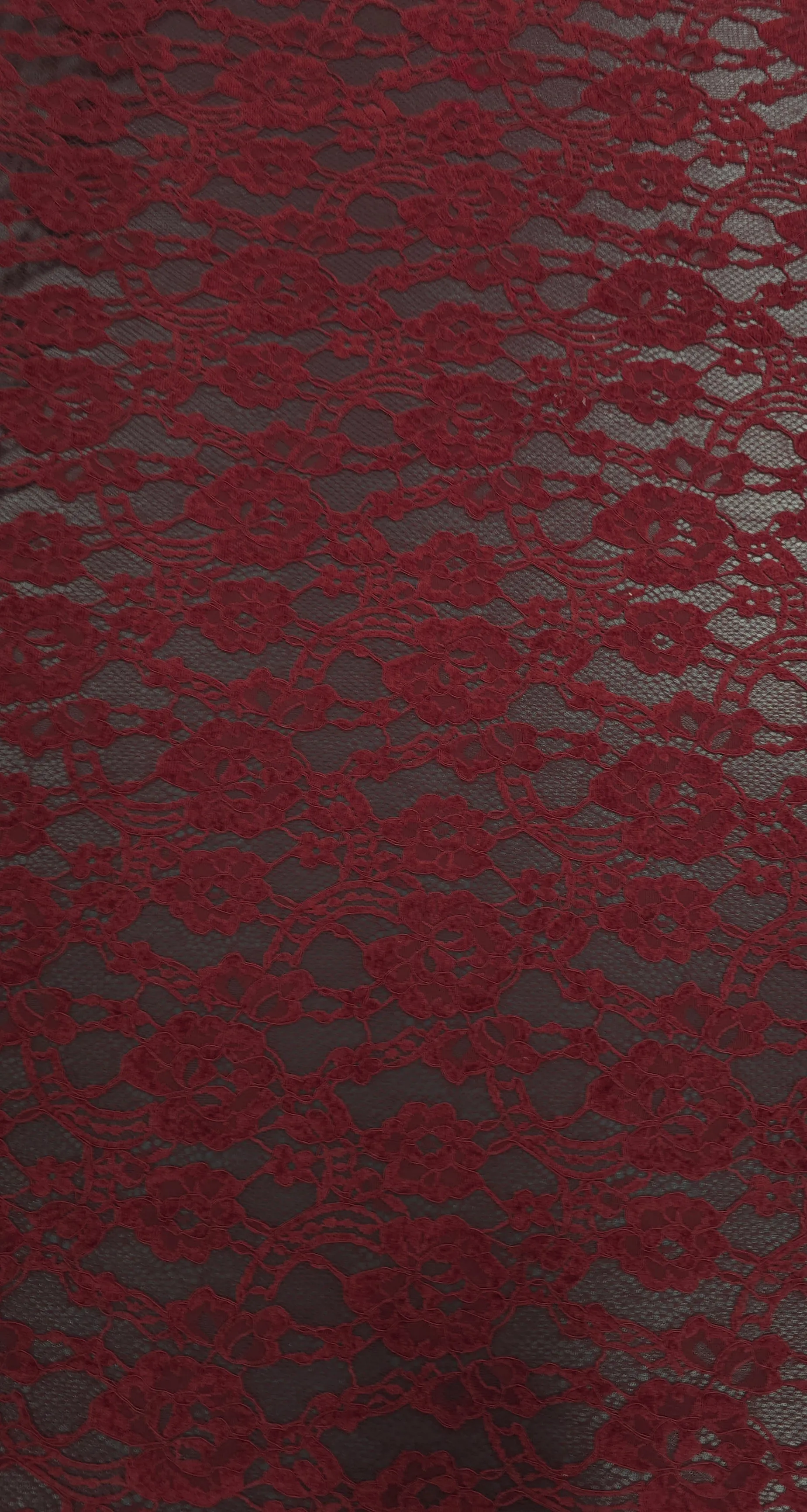 Embroidered Lace Elegance Red