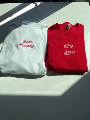 Embroidered Sweatshirt (Any School)