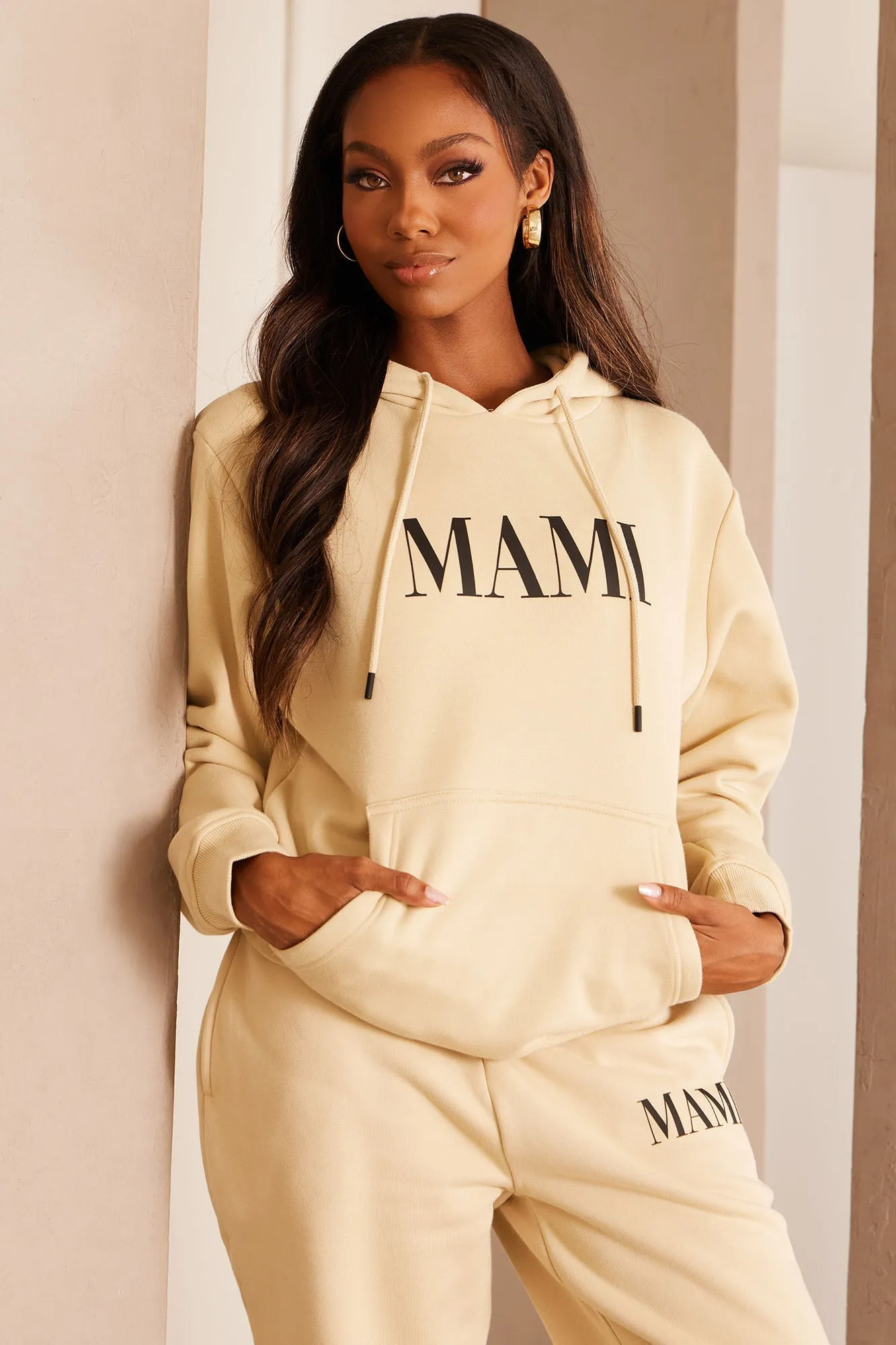 Family Goals Women's Mami Hoodie - Tan