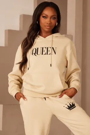 Family Goals Women's Queen Hoodie - Tan
