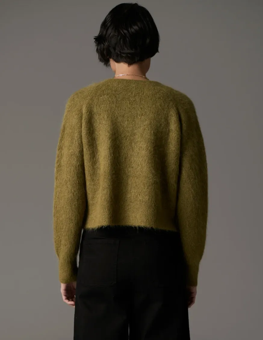 Finlay Cardigan in Green by Pol