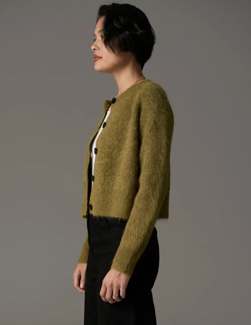 Finlay Cardigan in Green by Pol