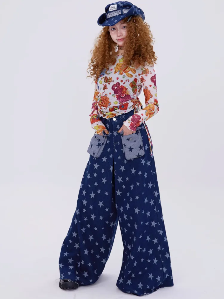 flared wide leg jeans