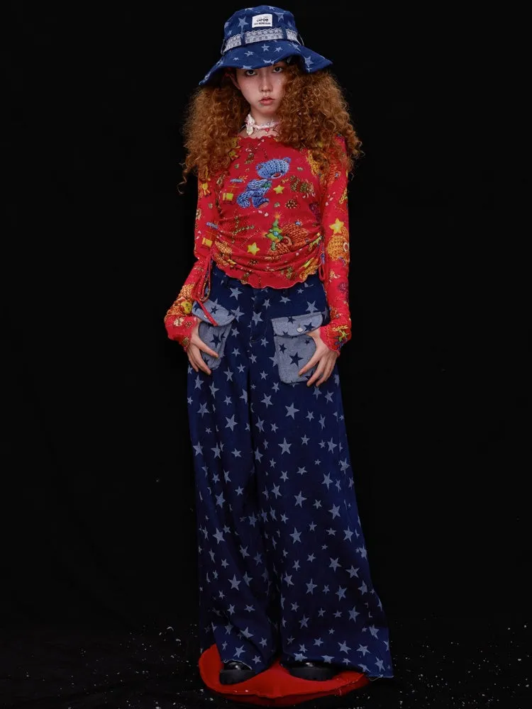 flared wide leg jeans