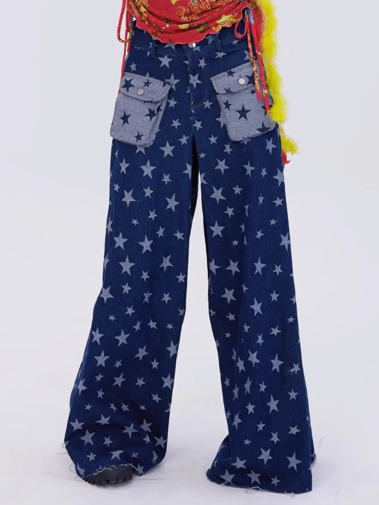 flared wide leg jeans