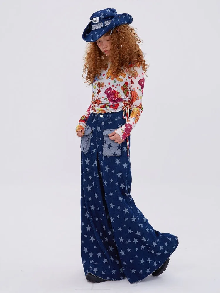 flared wide leg jeans