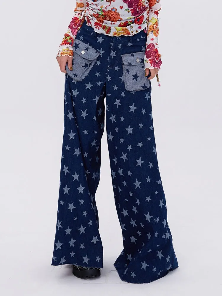 flared wide leg jeans
