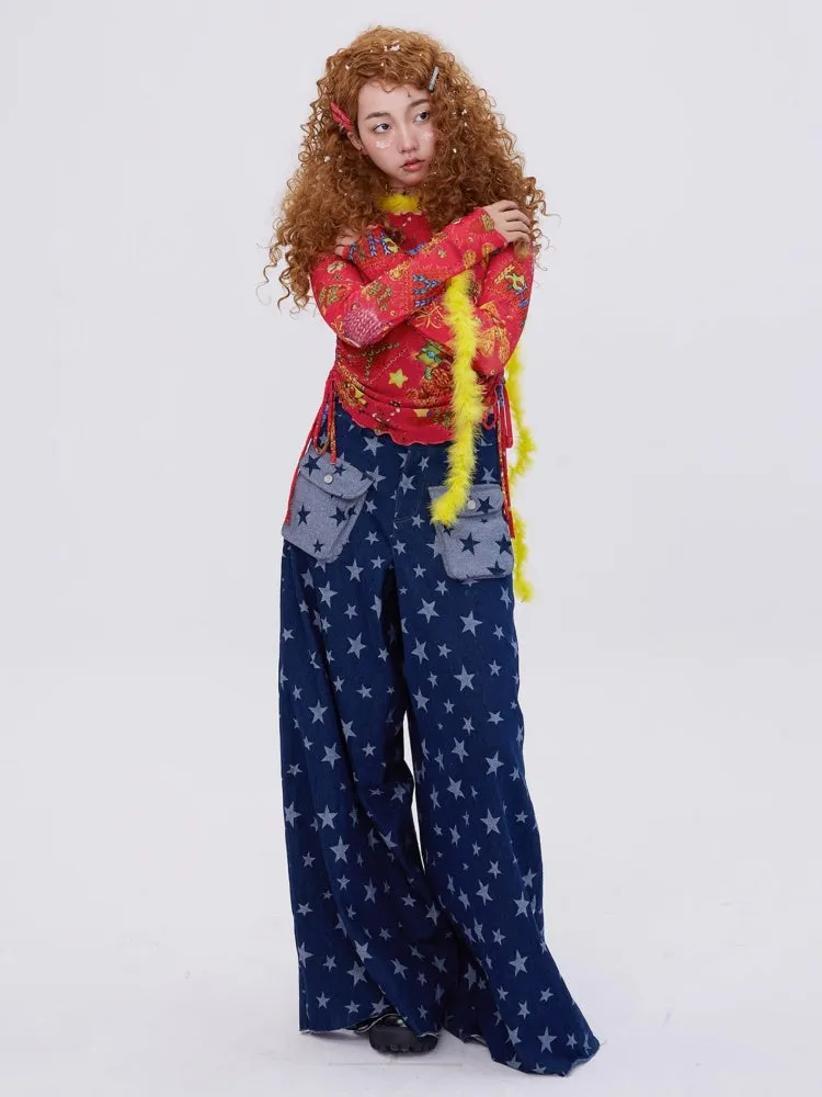 flared wide leg jeans
