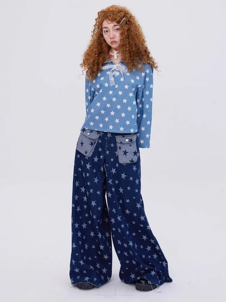 flared wide leg jeans