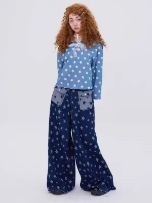 flared wide leg jeans
