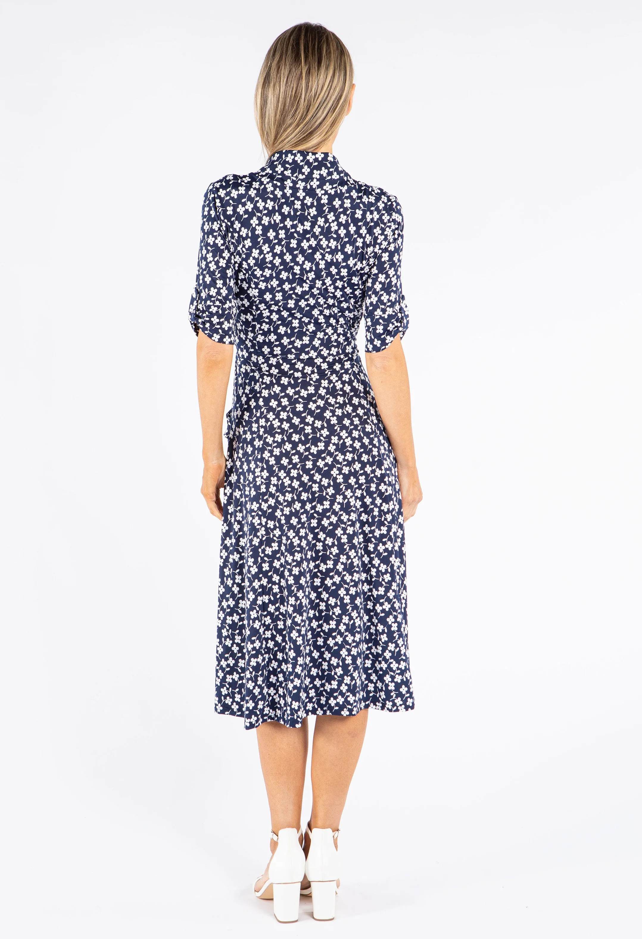 Floral Print Shirt Dress