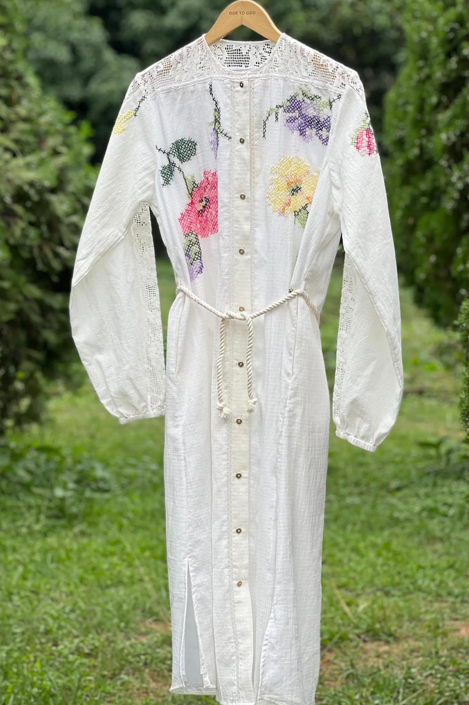 Frangipani Shirt Dress
