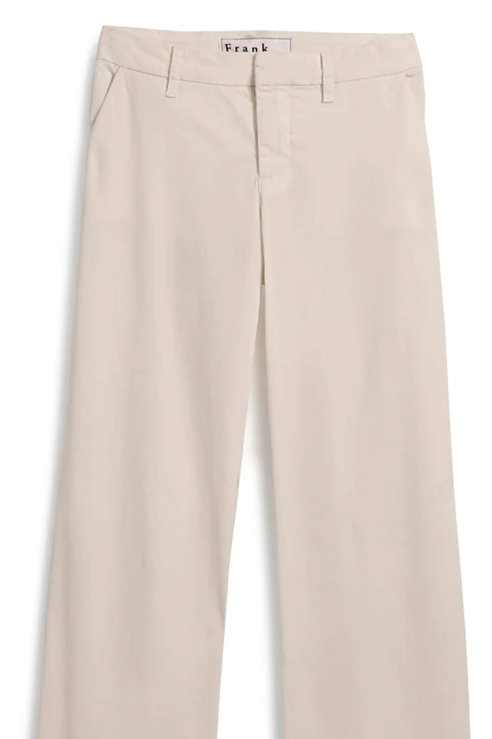 Frank and Eileen Westport Italian Wide Leg Chino in Khaki