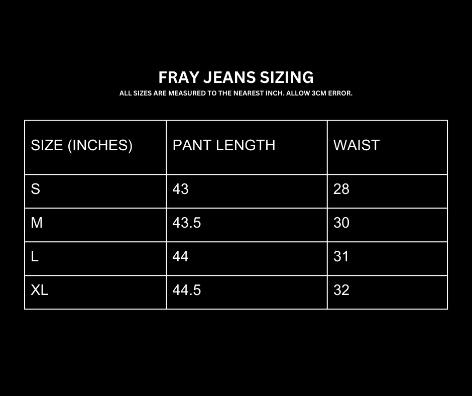 FRAY JEANS [ASH GRAY] READ DESCRIPTION