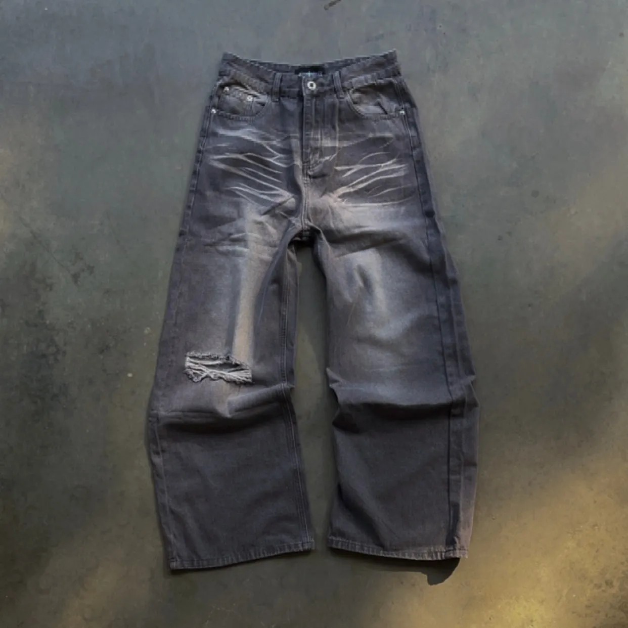 FRAY JEANS [ASH GRAY] READ DESCRIPTION