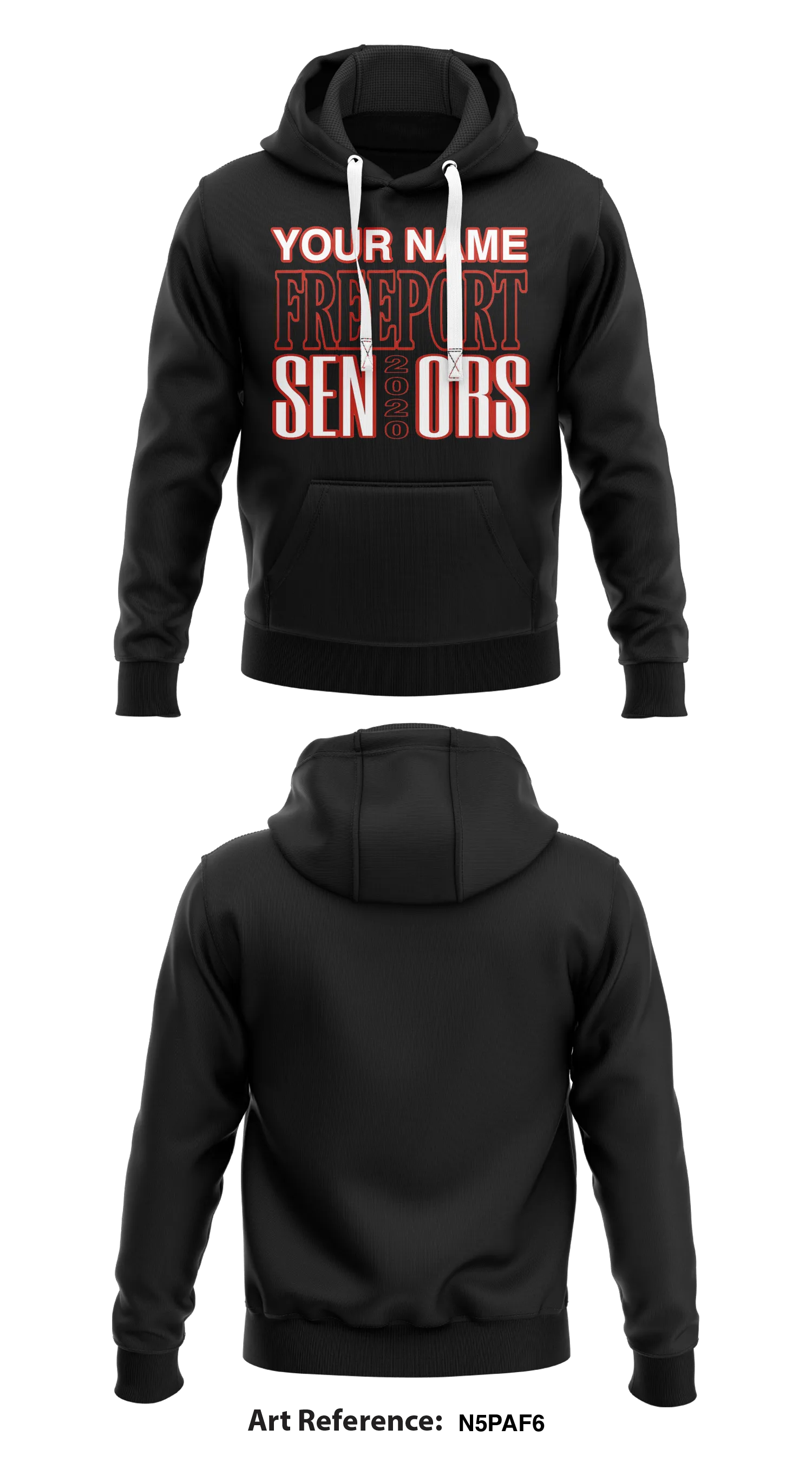 Freeport Seniors  Core Men's Hooded Performance Sweatshirt - N5PaF6