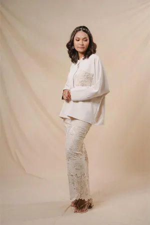 GAIA LACE SKIRT IN IVORY
