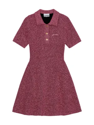 Ganni Sparkle Doubleface Mini Dress in Corsage