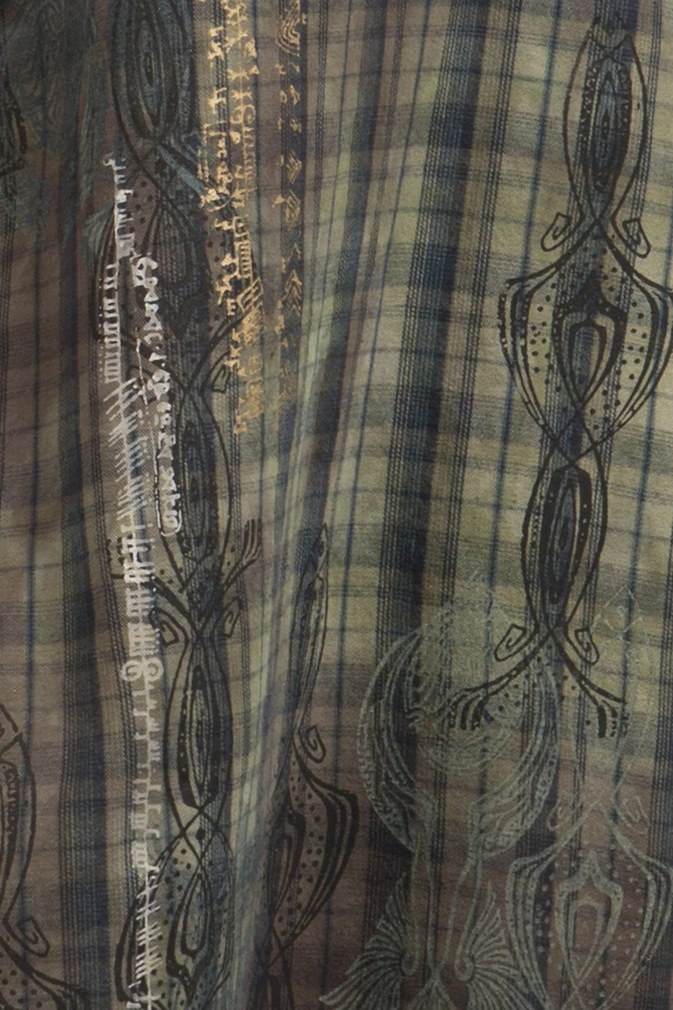 Gilded Dreams Blue Moon Dress Printed