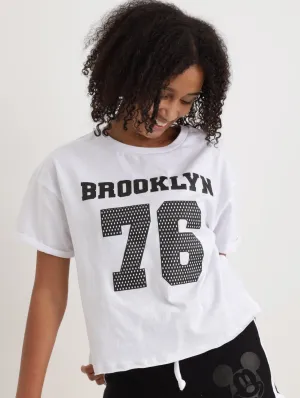 Girls Boss Boxy Top - White