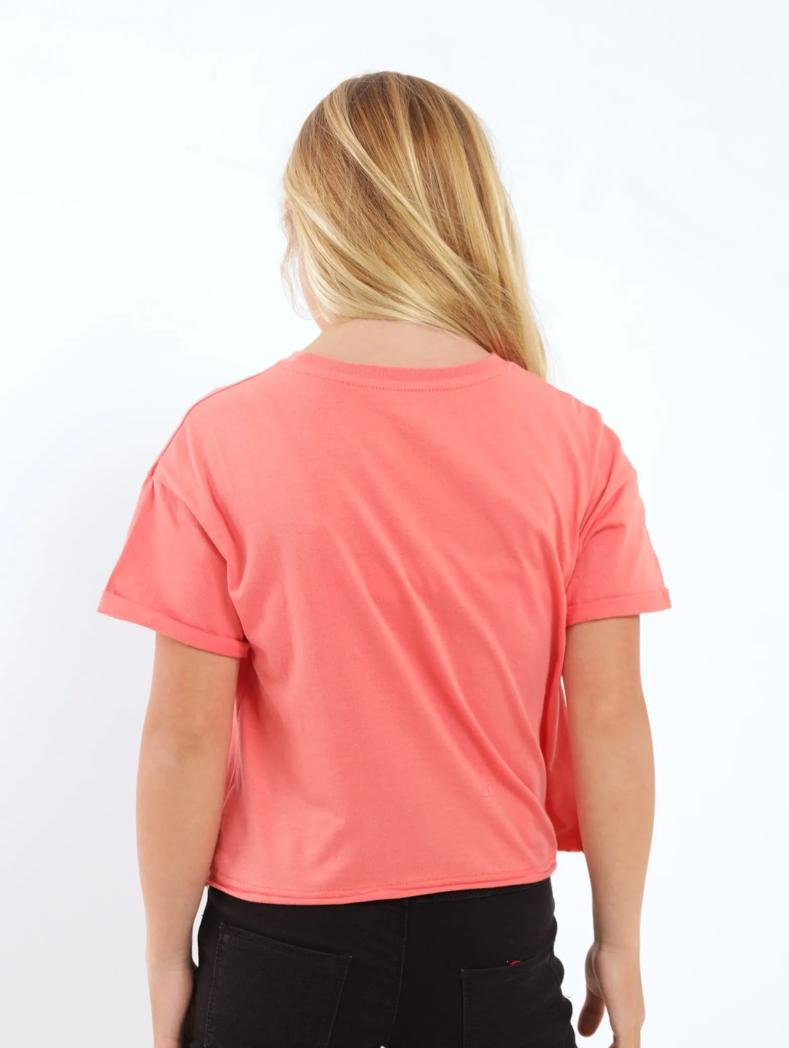 Girls Boss Lady Boxy Tee - Watermelon