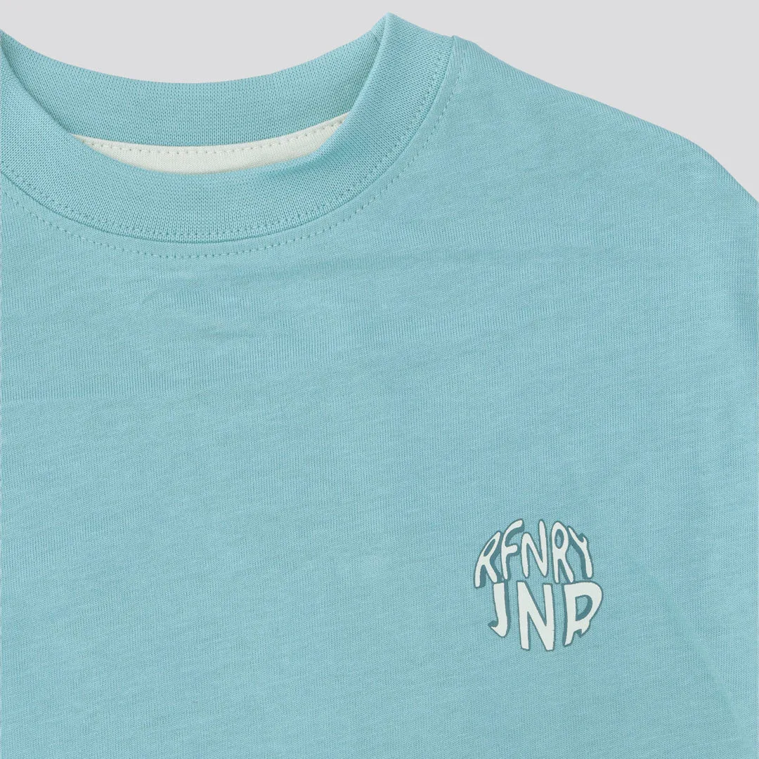 Girls Cropped T-Shirt _ 153144 _ Tortoise