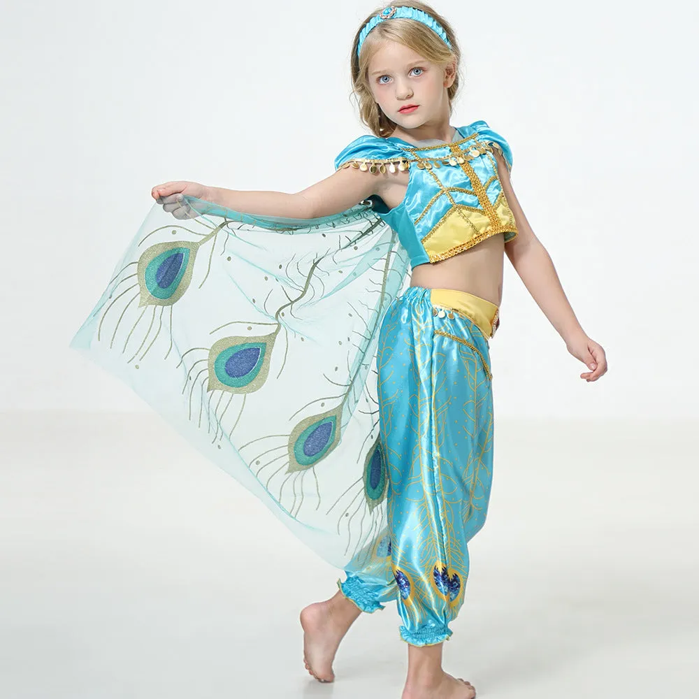 Girls' dresses, princess jasmine dresses, mermaid dresses