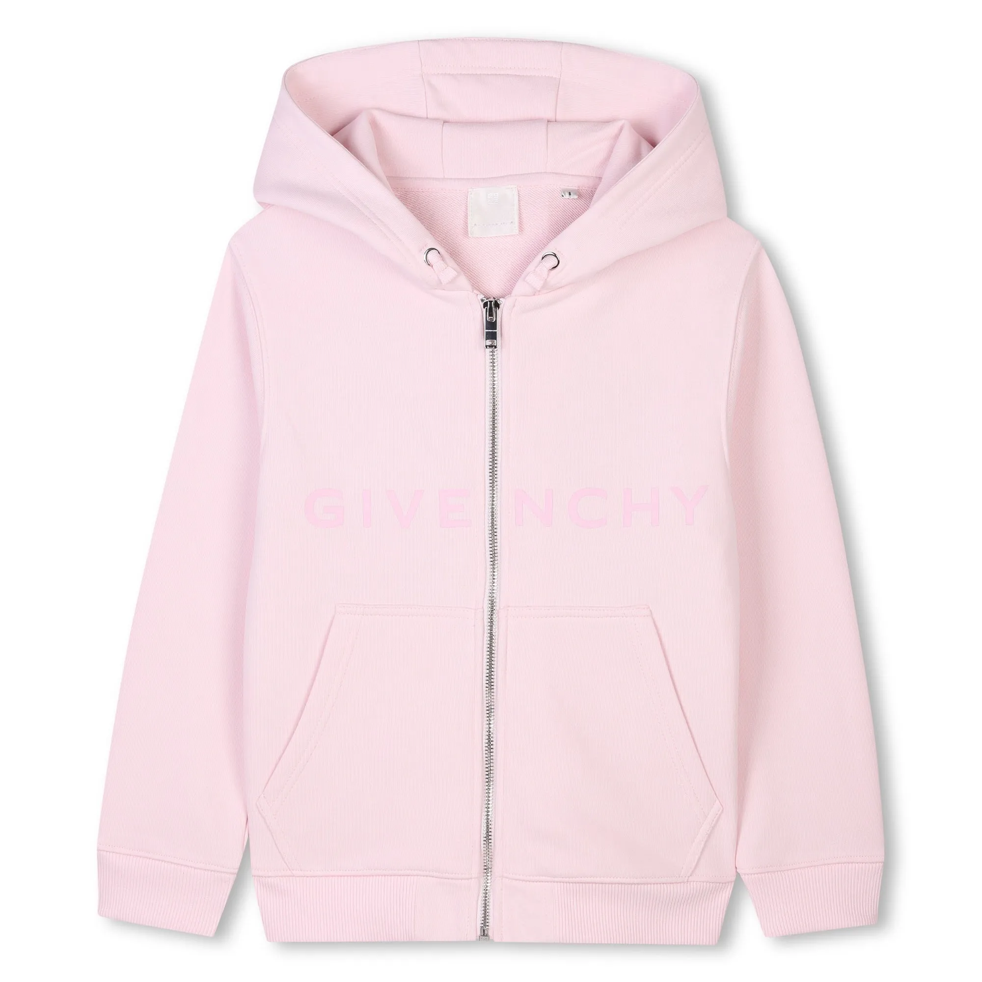 GIRLS HOODED CARDIGAN FRONT AND BACK LOGO