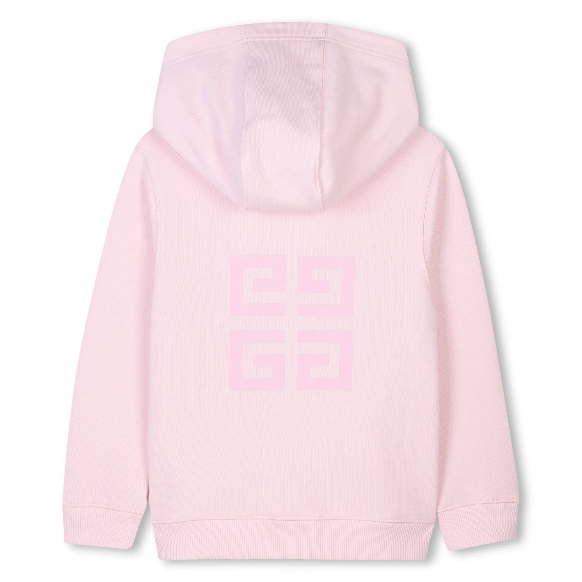 GIRLS HOODED CARDIGAN FRONT AND BACK LOGO