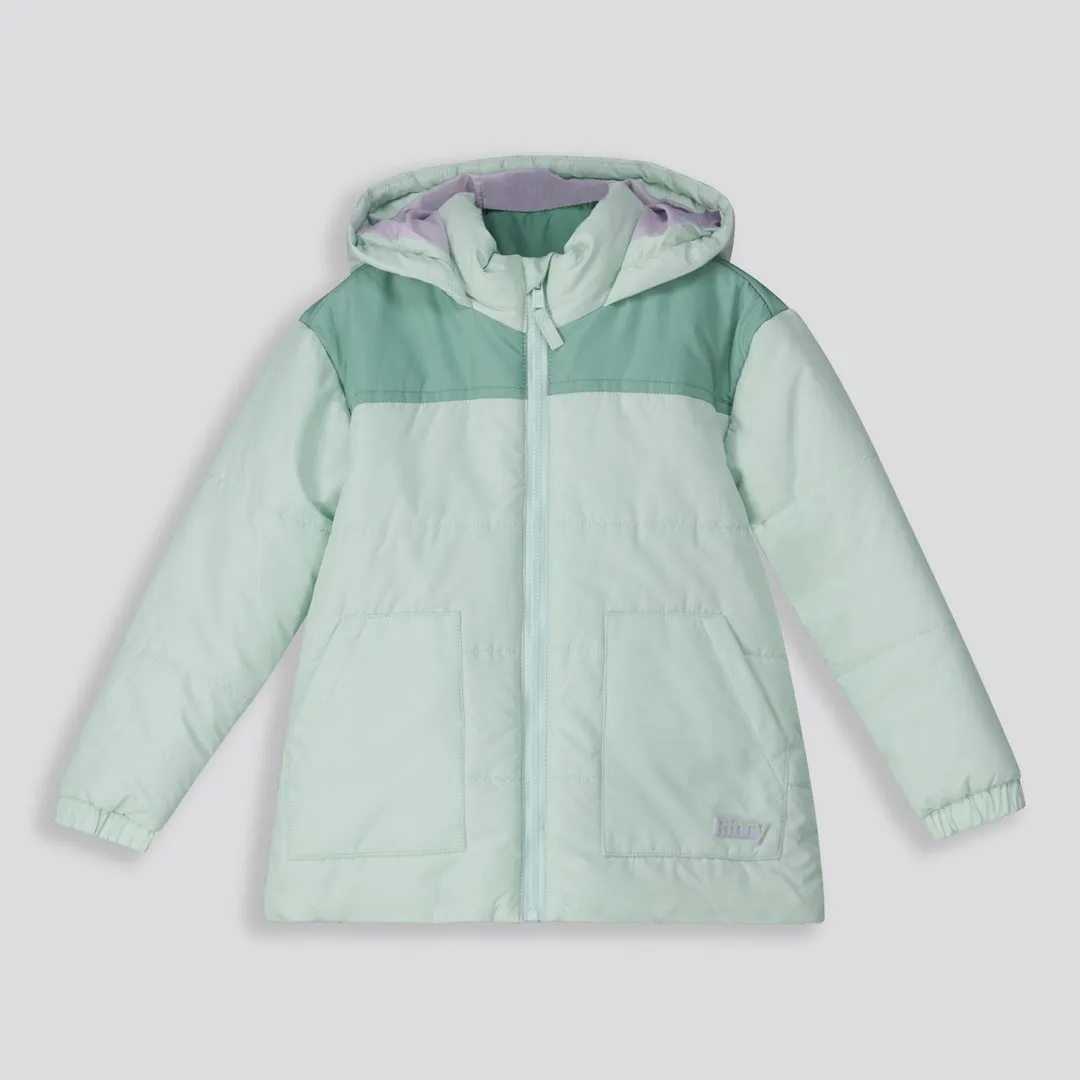 Girls Puffer Jacket _ 159157 _ Green