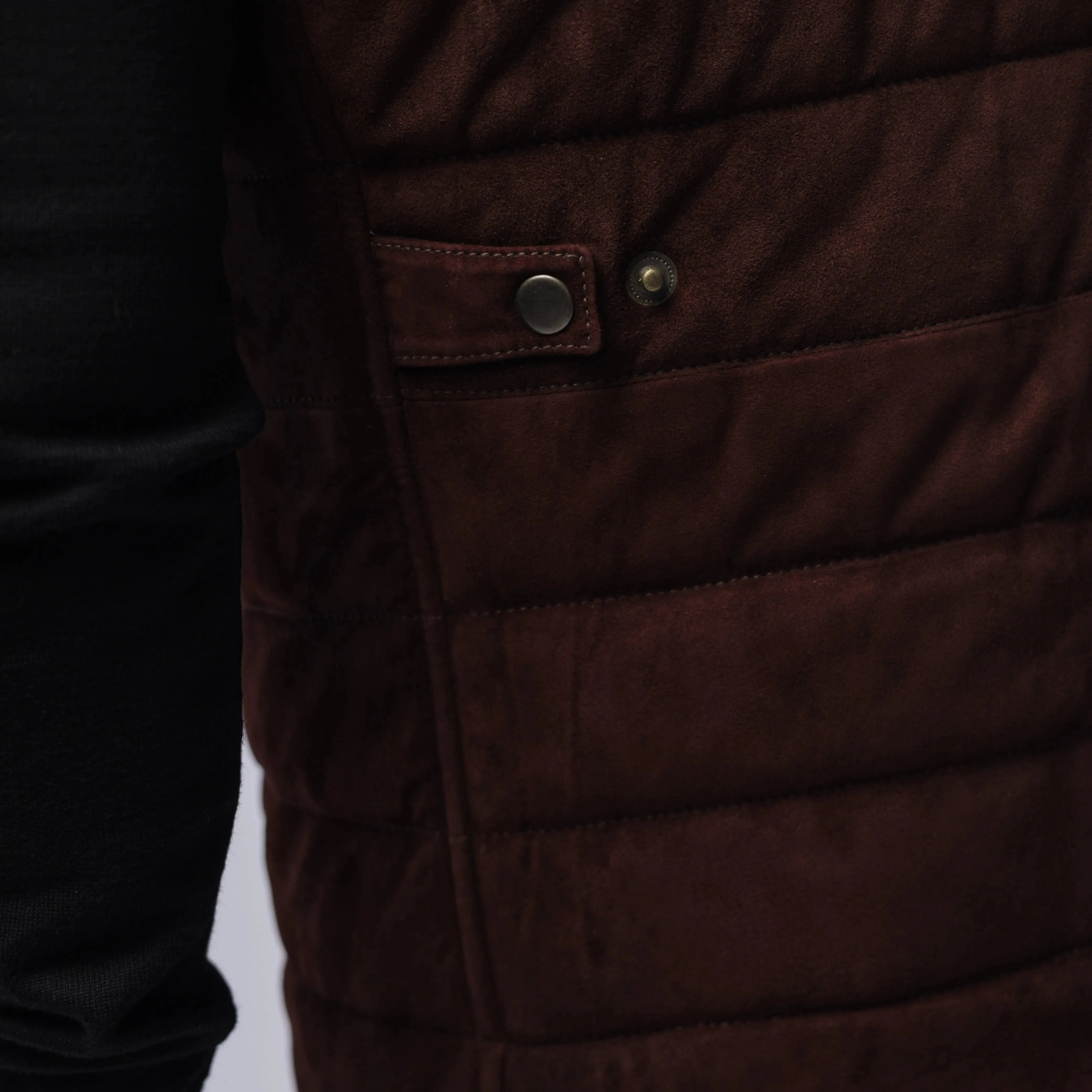 GOAT SUEDE PUFFER VEST