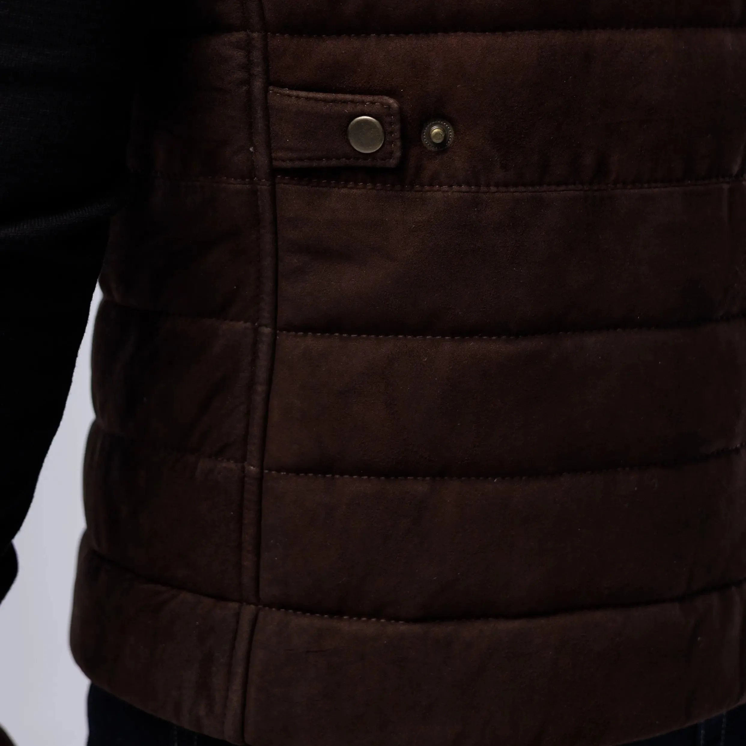 GOAT SUEDE PUFFER VEST