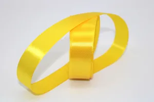 Golden Yellow, 27,  Single face Ribbon available in 15, 20, 25, 40, and 50 mm for Ribbon Skirts, Shirts, Crafts, Weddings and gifts