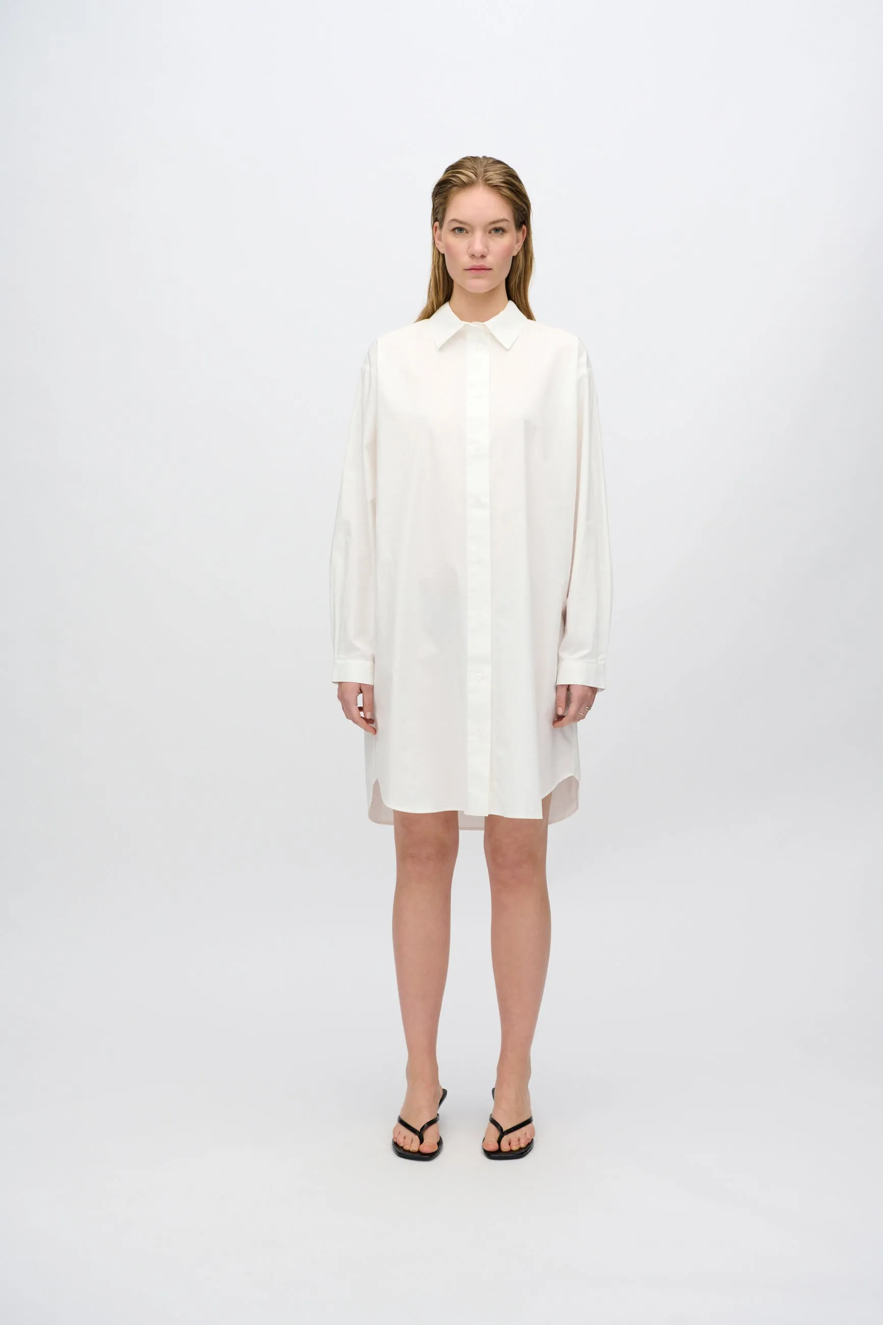 Hannah shirt-dress 4238 - Coco Milk